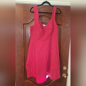 Torrid Womens Plus Size 26 Swing Dress Red Sleeveless Stretch
